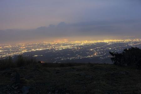 入道ヶ岳からの夜景