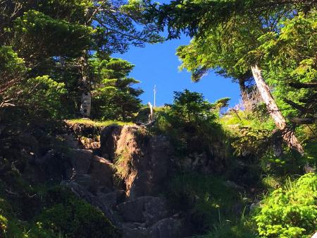 八経ヶ岳の錫杖が見えた！