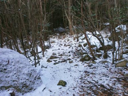 少しだけど雪が積もっている