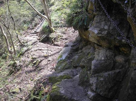 アスレチック感覚の登山道になっている