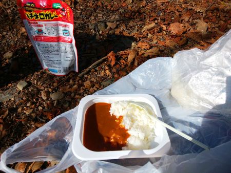 ハバネロカレー、山で食べるとやっぱ美味しかった。普通の人には辛いかもしれないけどね