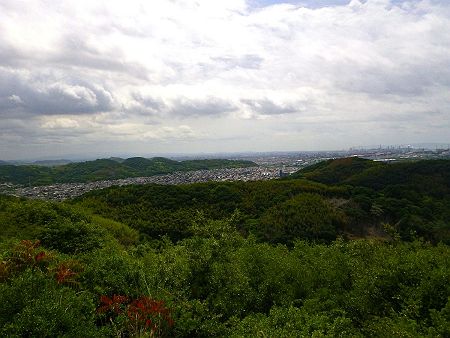 南東側の展望は市街地や遠く工場が見えるので、こっち側だと夜景撮影してもよさそうな感じがする
