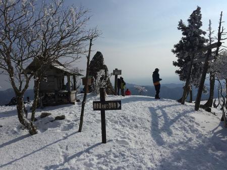 綿向山頂には何PTか人がいた