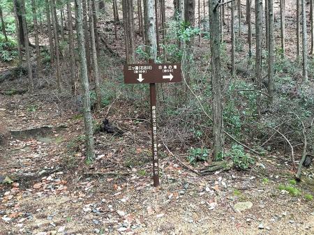 分岐。せっかくなので白糸の滝へ寄り道してみる