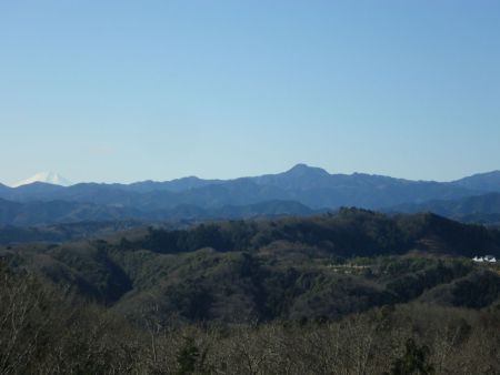 ズームして左側が富士山で右側の山は何だろう！？