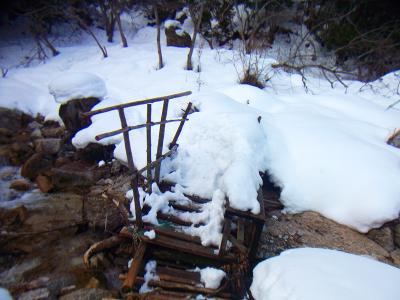 大山口の橋まで下りてきた。本日もお疲れ様でした。３度目の正直で無事に登頂することができて良かった！