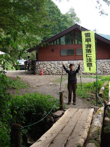 こちらもひでぶーさんから頂きました、下山時のS嬢。ありがとうございました！